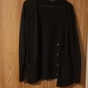 Black buttoned cardigan